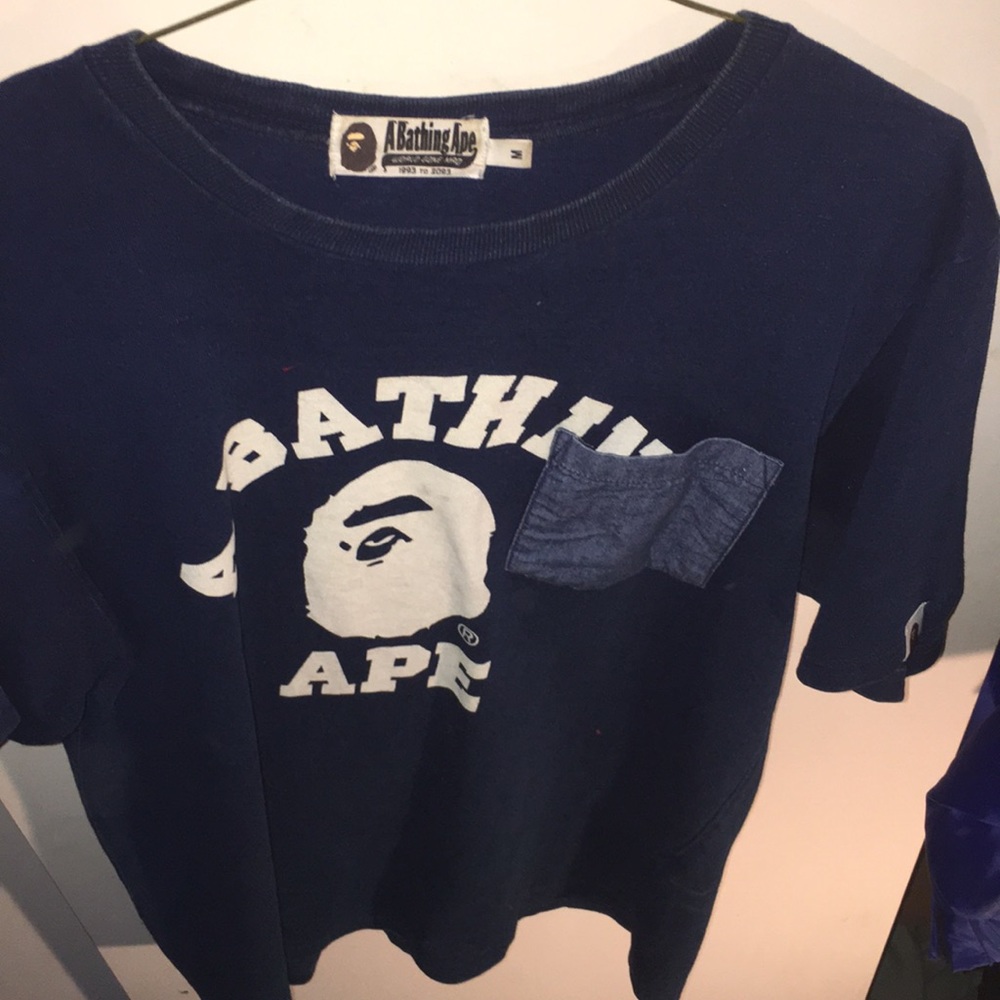 Bape indigo tee